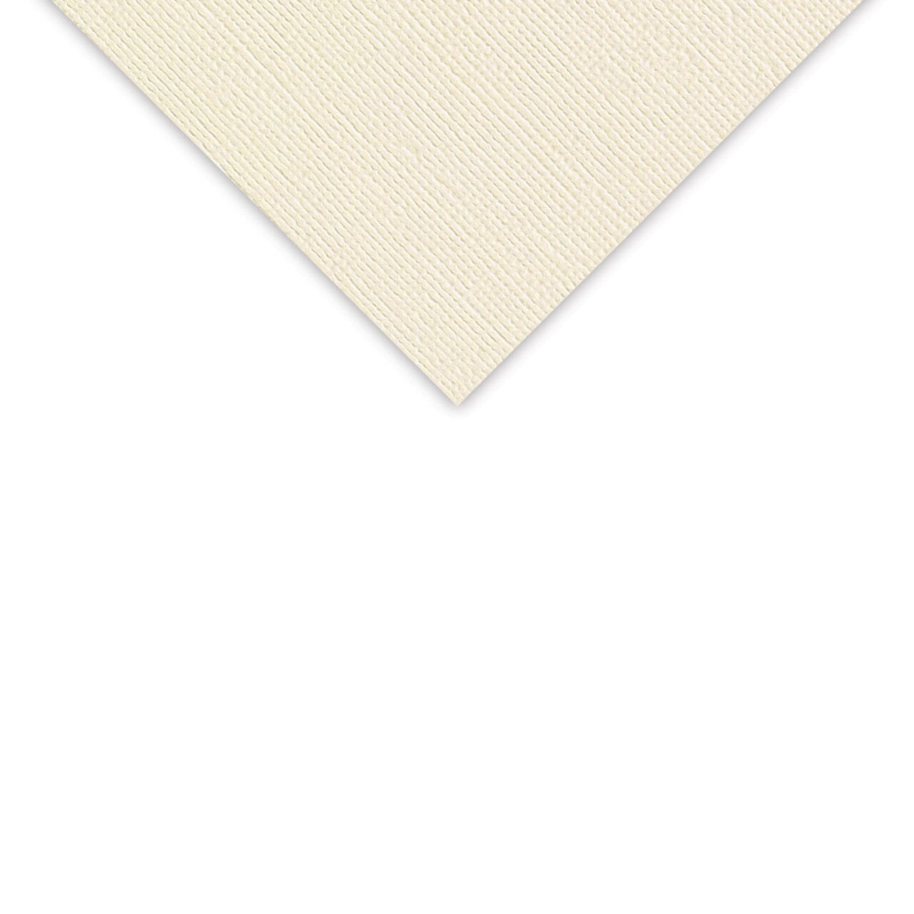 American Crafts Textured Cardstock Pack - 12" x 12", Vanilla, 25 Sheets